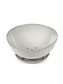 Serax Terres De Rêves Vergiet L ø 23,5 Cm Met Schaal ø 16 Cm Stoneware Grijs