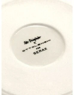 Serax Feast By Ottolenghi Bord L ø 26 Cm H 2 Cm Aardewerk White + Swirl-Stripes Blue -Serax b8921006bs5