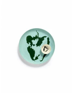 Serax Feast By Ottolenghi Bord L ø 26 Cm H 2 Cm Aardewerk Azure + Pepper Green -Serax b8921006hs2