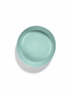 Serax Feast By Ottolenghi Serveerschaal S ø 30 Cm H 6 Cm Aardewerk Azure + Swirl Stripes Red -Serax b8921013es1