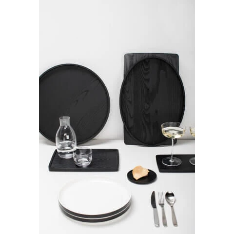 Serax Passe-Partout Bord Laag ø 26 Cm H 2,5 Cm Porselein Glanzend Zwart 3 Serax Passe-Partout Bord Laag ø 26 Cm H 2,5 Cm Porselein Glanzend Zwart - Afbeelding 3