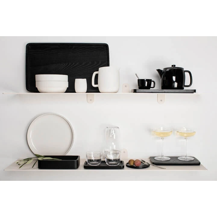 Serax Passe-Partout Bord Laag ø 26 Cm H 2,5 Cm Porselein Glanzend Zwart 4 Serax Passe-Partout Bord Laag ø 26 Cm H 2,5 Cm Porselein Glanzend Zwart - Afbeelding 4