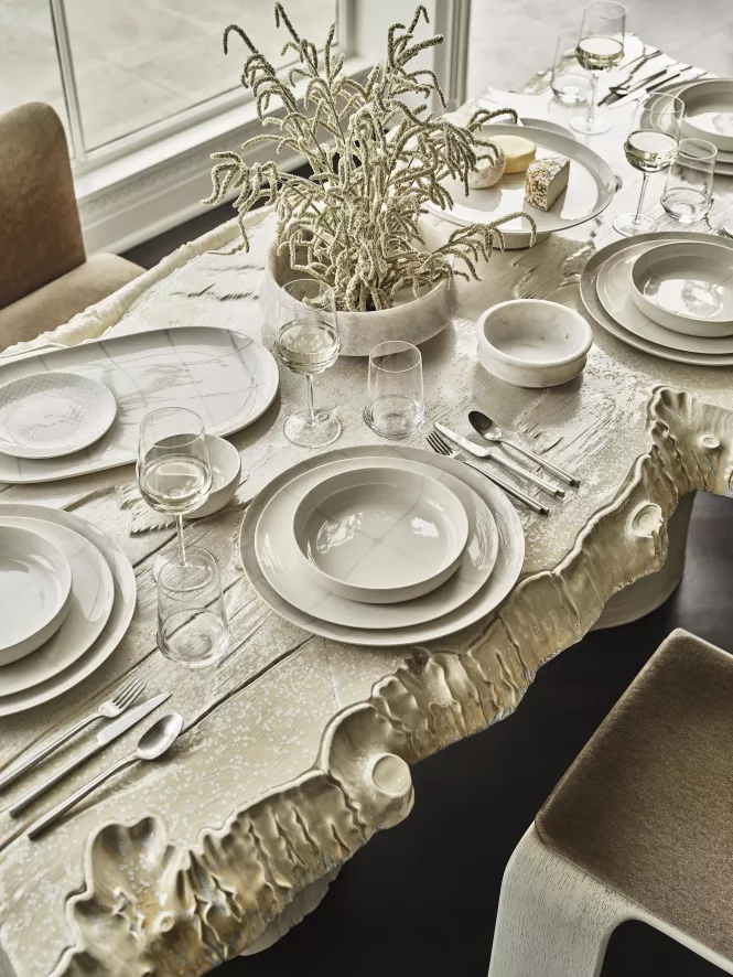 Serax Zuma By Kelly Wearstler Dinerbord Ø25 Salt 3 Serax Zuma By Kelly Wearstler Dinerbord Ø25 Salt - Afbeelding 3