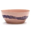 Serax Feast By Ottolenghi Kom Ø16 Pink Stripes Blue