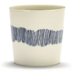 Serax Feast By Ottolenghi Mok 25cl White Stripes Blue