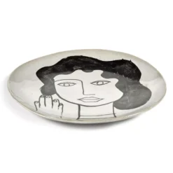 Serax La Mère By Marie Michielssen Ontbijtbord Ø20 Off-white Black