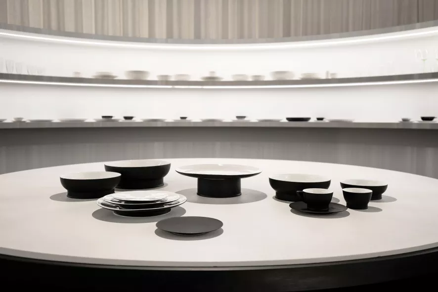 Serax Ra Tableware By Ann Demeulemeester Mok 20cl Black/white 2 Serax Ra Tableware By Ann Demeulemeester Mok 20cl Black/white - Afbeelding 2