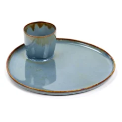 Serax Terres De Rêves By Anita Le Grelle Tapasschaal 14,7x15,6 Smokey Blue