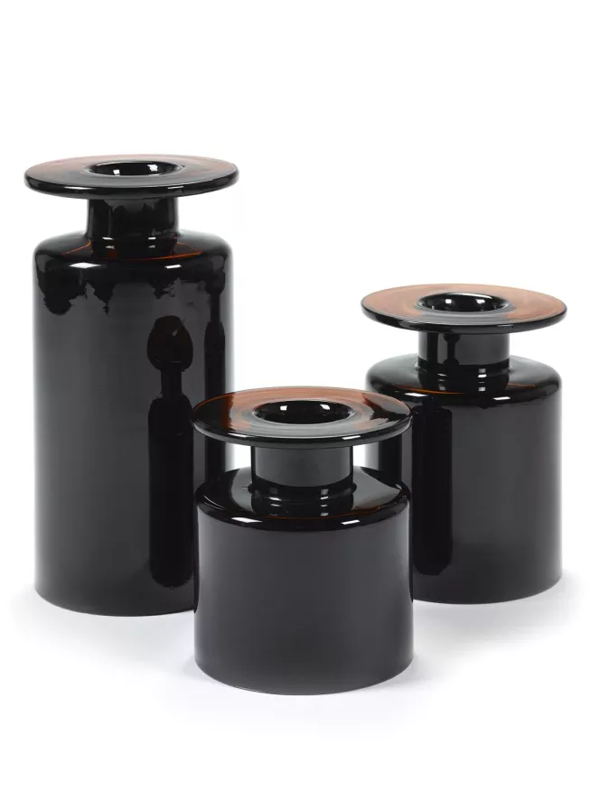 Serax Wind & Fire By Marie Michielssen Vaas Small Zwart/donkerbruin 3 Serax Wind & Fire By Marie Michielssen Vaas Small Zwart/donkerbruin - Afbeelding 3