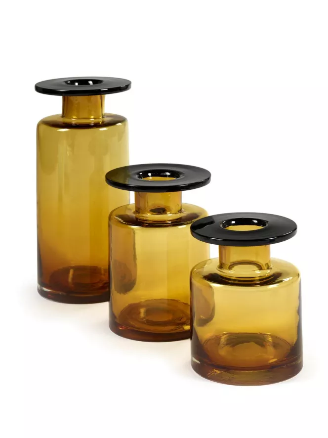 Serax Wind & Fire By Marie Michielssen Vaas Small Zwart/donkerbruin 9 Serax Wind & Fire By Marie Michielssen Vaas Small Zwart/donkerbruin - Afbeelding 9